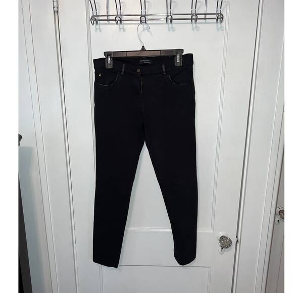 Zara W&B Collection low rise black jeans size 28 - Picture 1 of 5